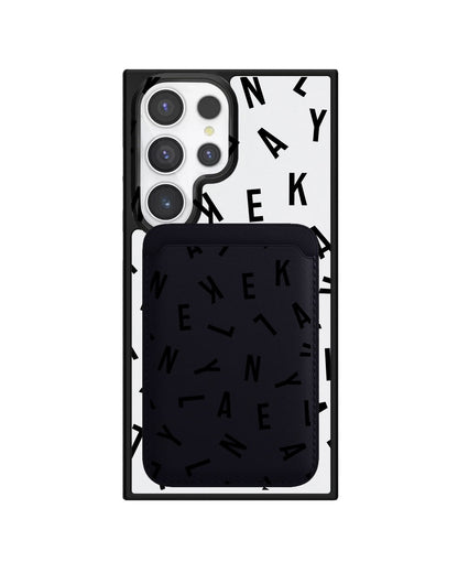 Android Magnetic Wallet Case - Monogram 1.0 Noir