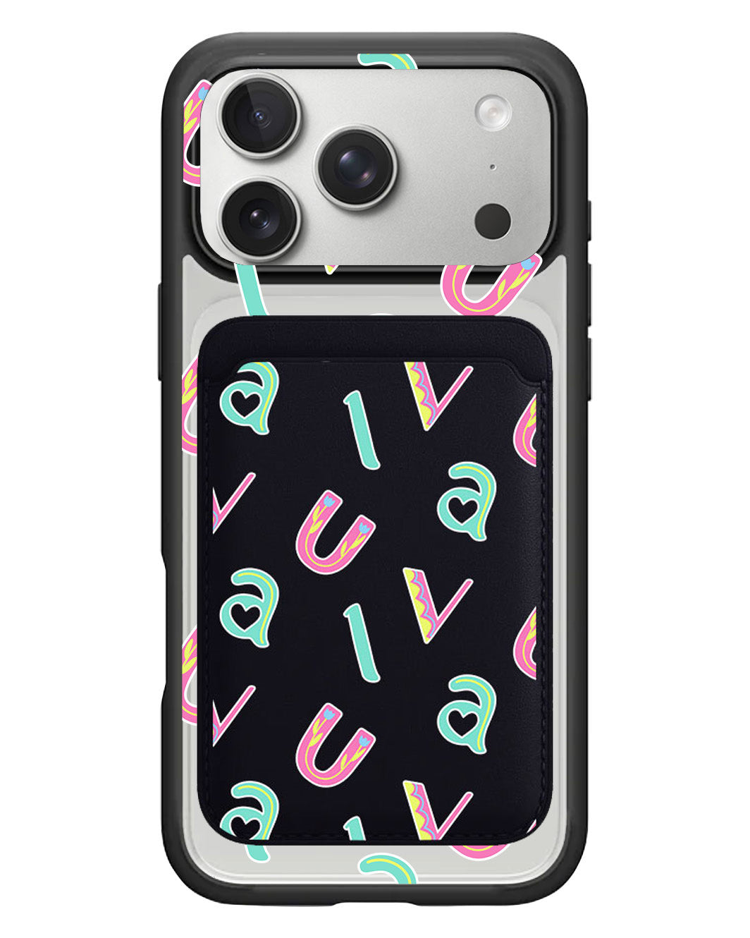 iPhone Magnetic Wallet Case - Playful Monogram 6.0