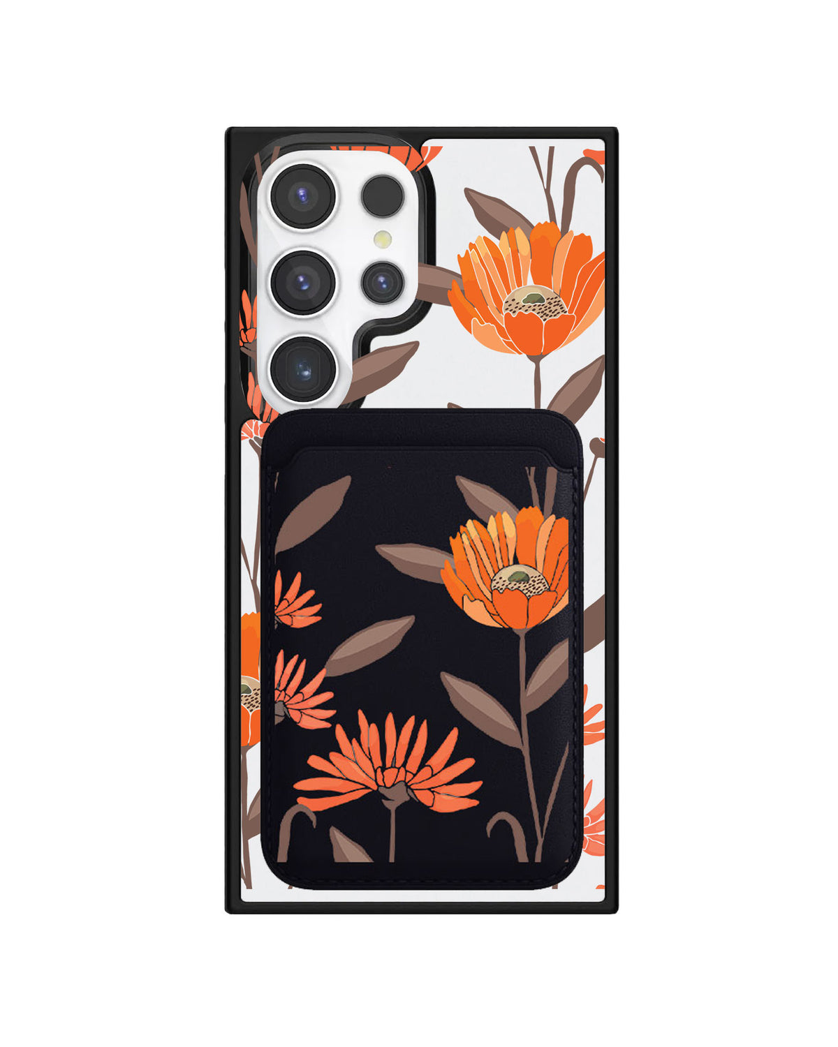 Android Magnetic Wallet Case - November Marigold
