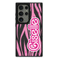 Android Leather Grip Case - Barbie Zebra Pattern