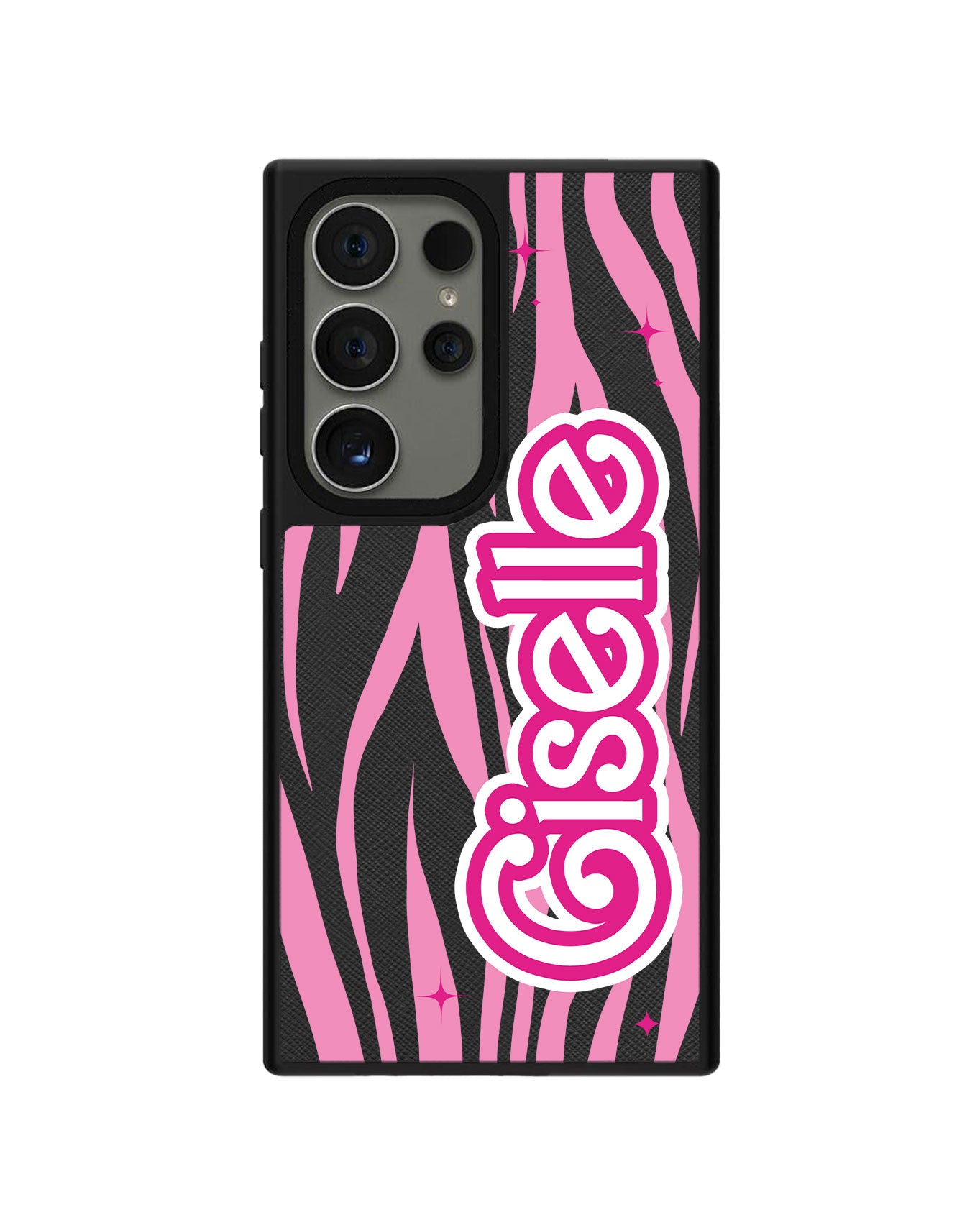 Android Leather Grip Case - Barbie Zebra Pattern