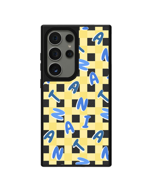 Android Leather Grip - CUSTOM MONOGRAM 3.0 Checkered 3.0