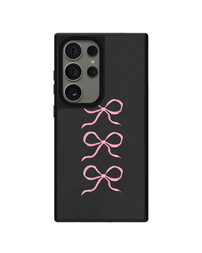 Android Leather Grip - Coquette Triple Bow