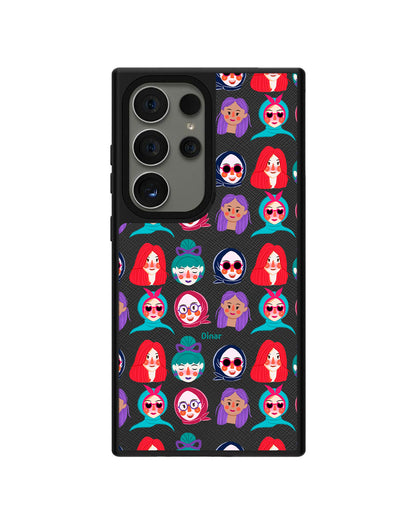 Android Leather Grip - Cute Sweety Faces