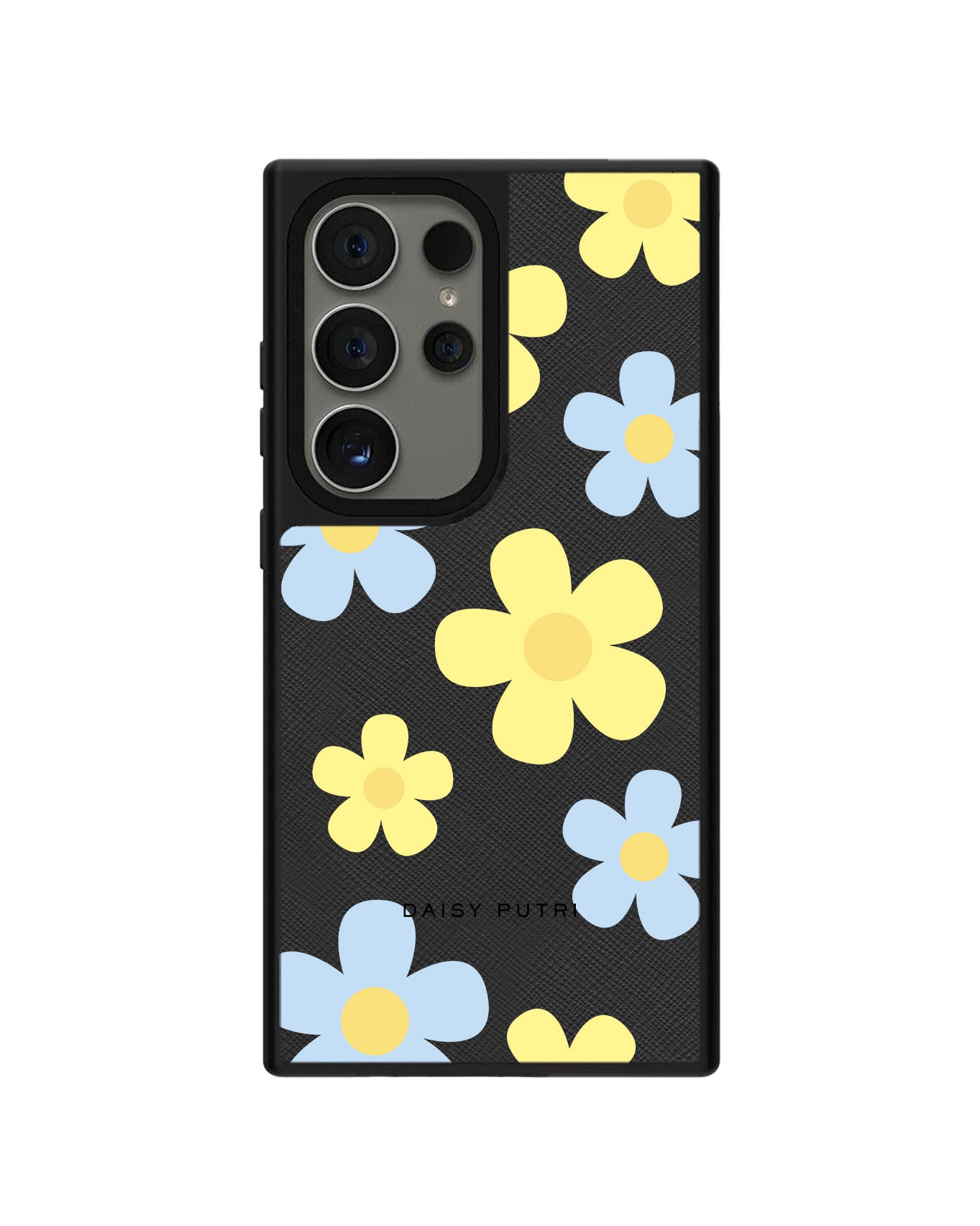 Android Leather Grip Case - Daisy Skies