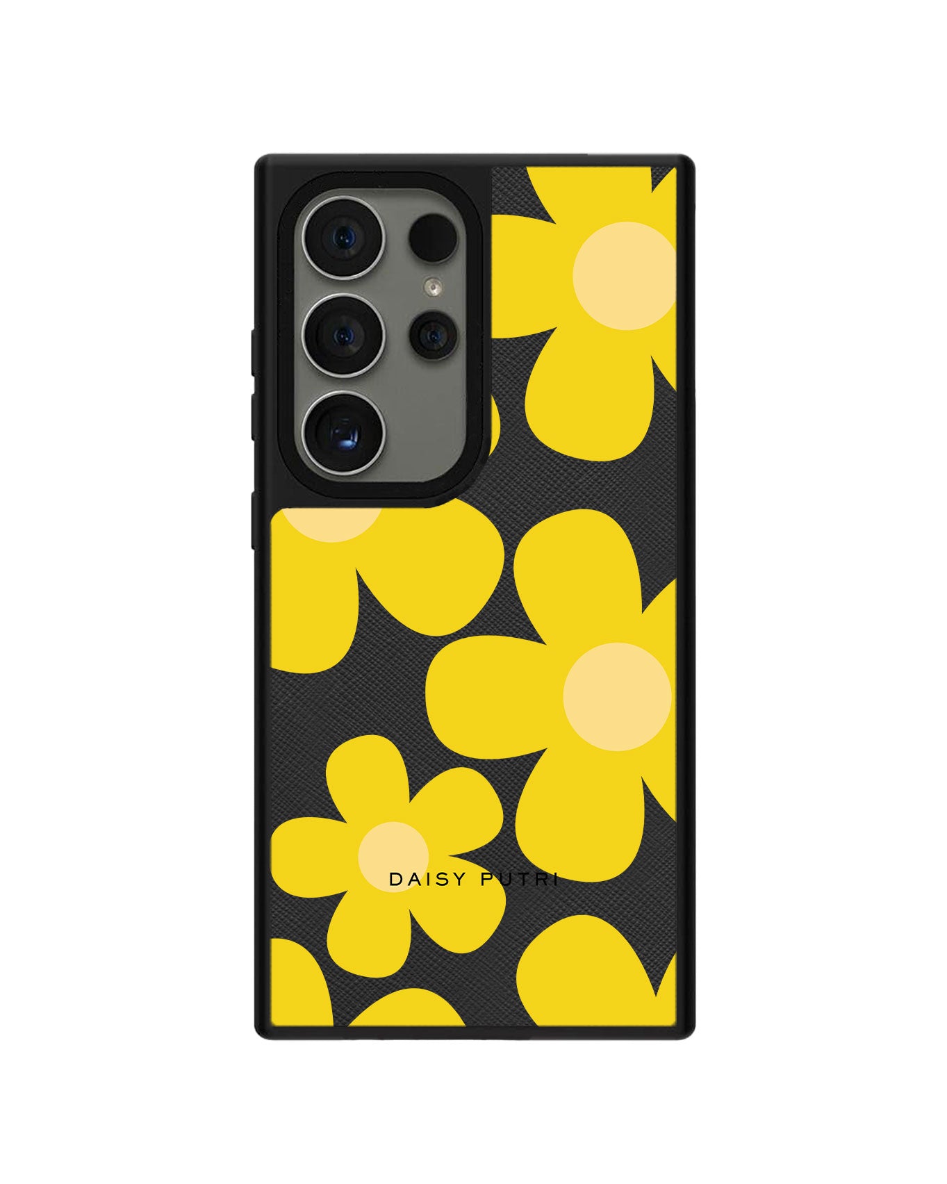 Android Leather Grip Case - Daisy Sunshine