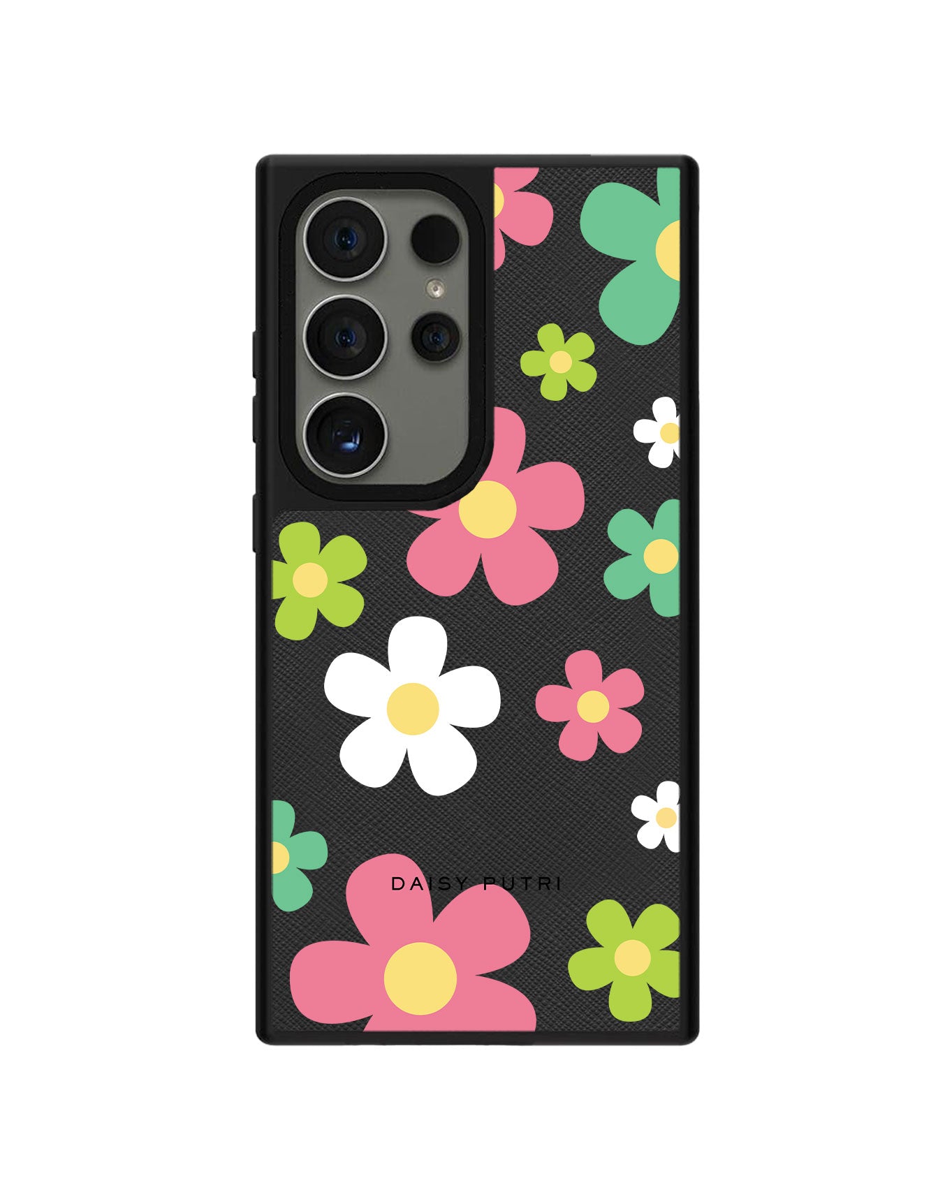 Android Leather Grip Case - Daisy Wild