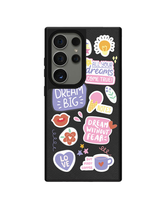 Android Leather Grip Case - Dream Sticker Pack