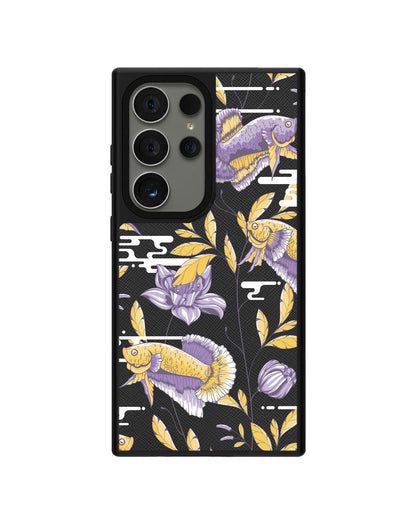 Android Leather Grip - Fish & Floral 5.0