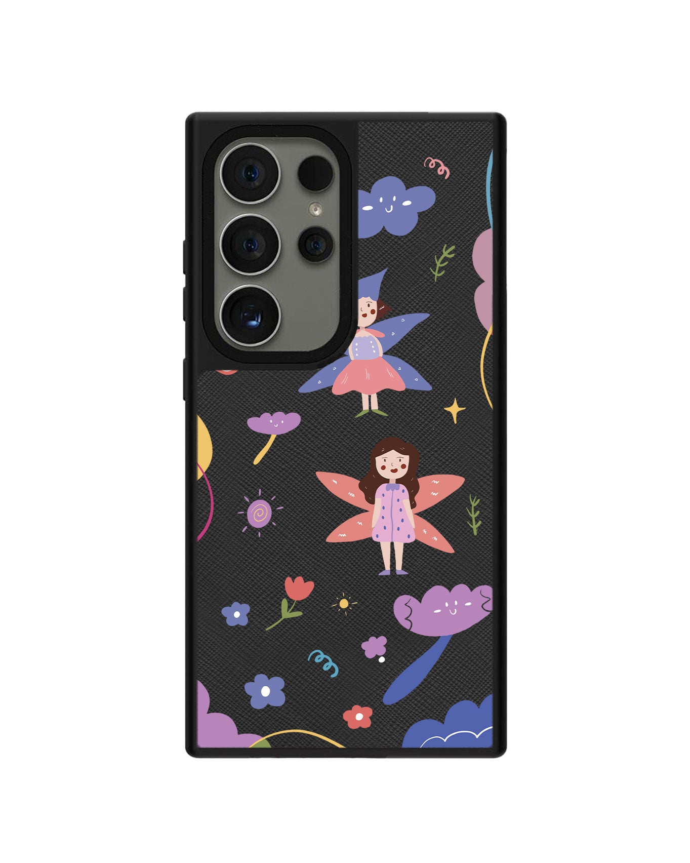 Android Leather Grip Case - Fairy Pattern