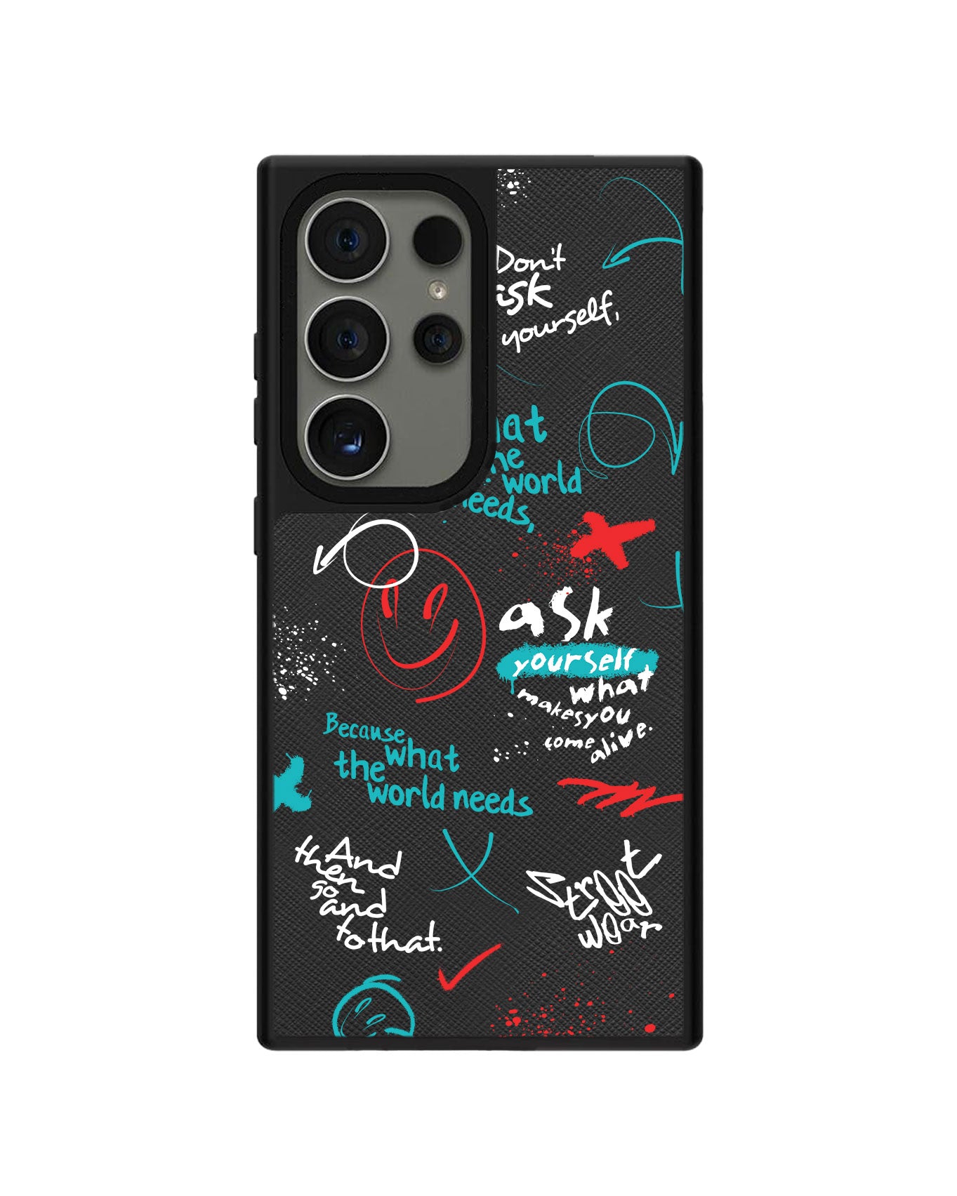 Android Leather Grip Case - Graffiti 2.0