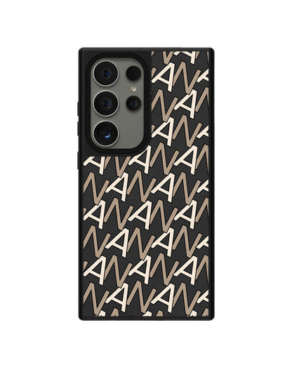 Android Leather Grip - CUSTOM MONOGRAM 3.0 Initial 4.0
