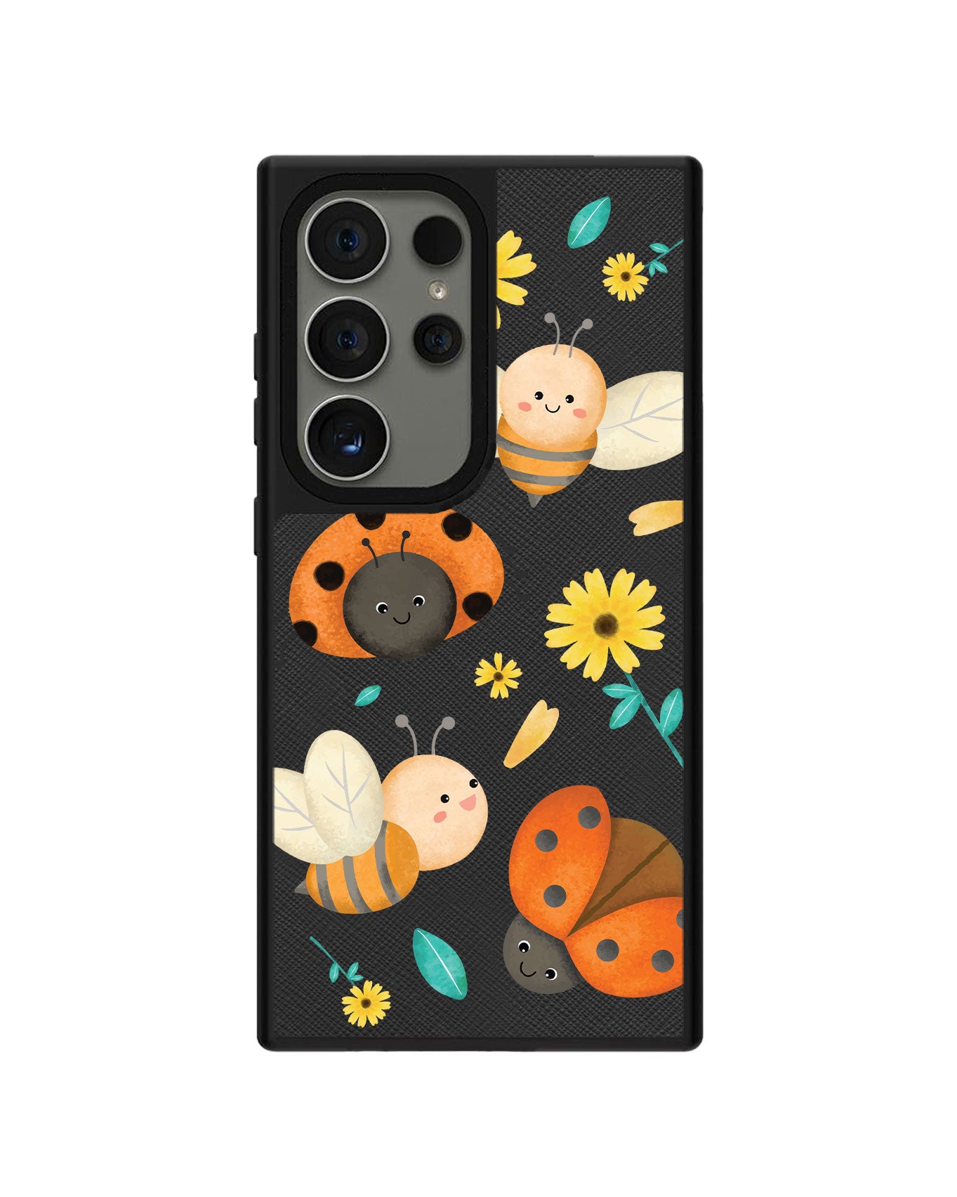 Android Leather Grip Case - Lady Bug & Bee