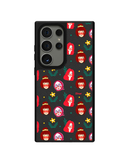 Android Leather Grip - Lovely Faces