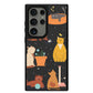 Android Leather Grip Case - Playful Cat