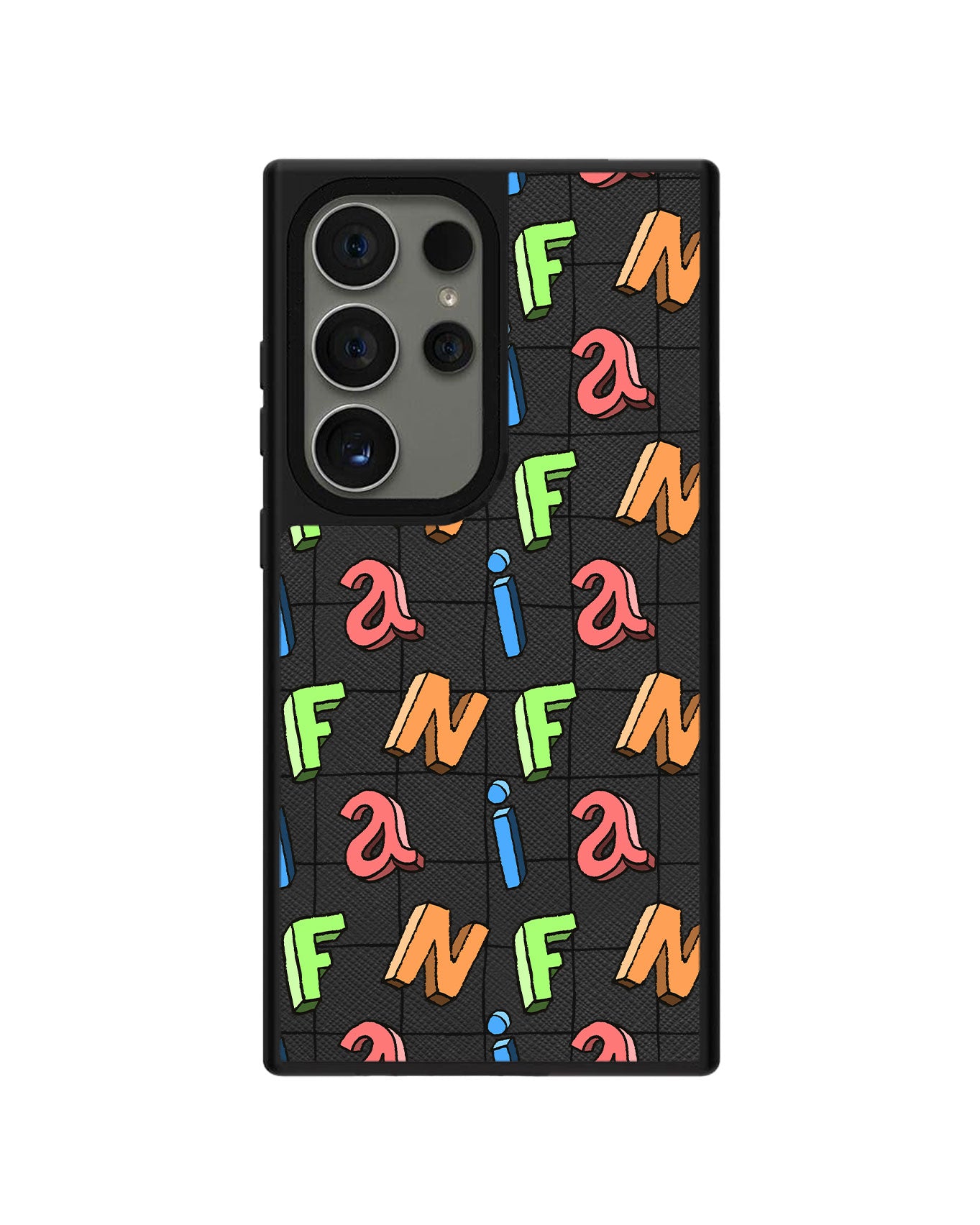 Android Leather Grip - CUSTOM MONOGRAM 3.0 Playful