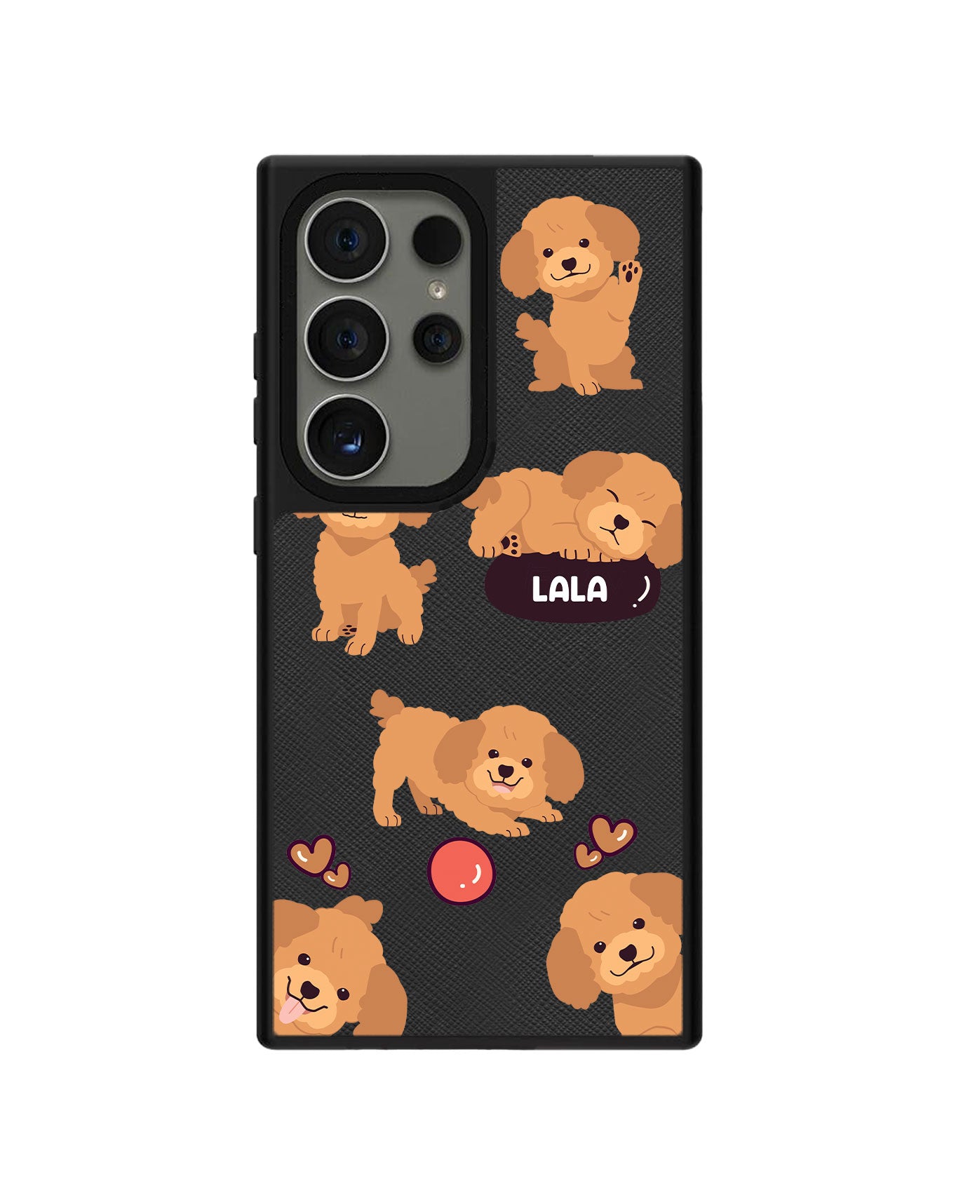 Android Leather Grip Case - Poodle Squad 1.0