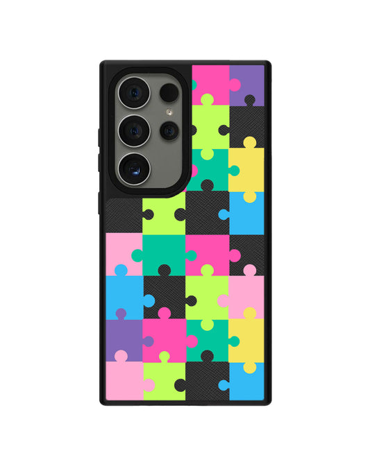 Android Leather Grip Case - Puzzle Piece