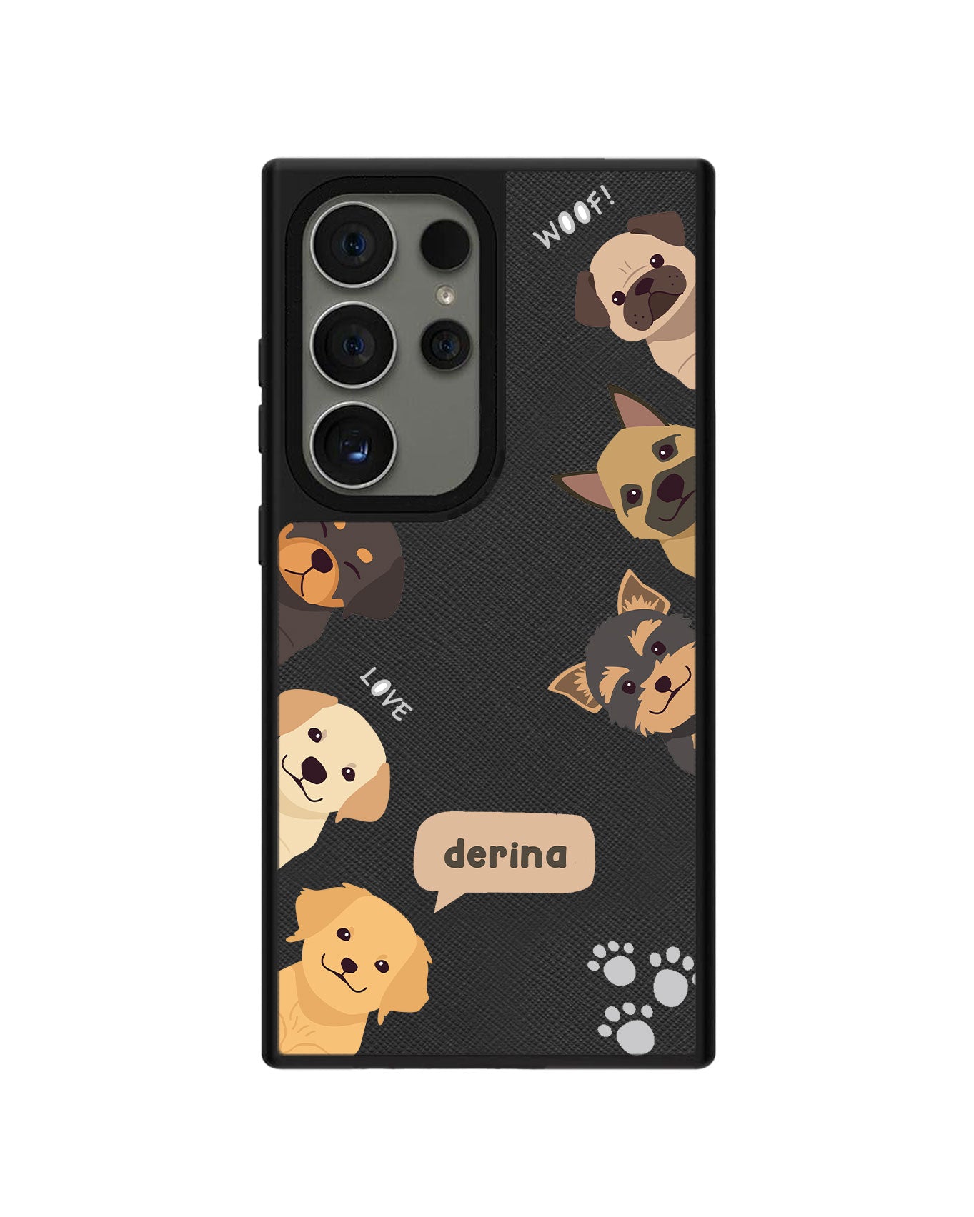 Android Leather Grip Case - Ruff Family 1.0