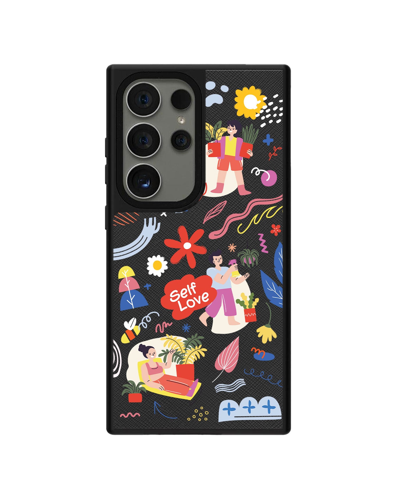 Android Leather Grip Case - Self Love Sticker Pack 1.0