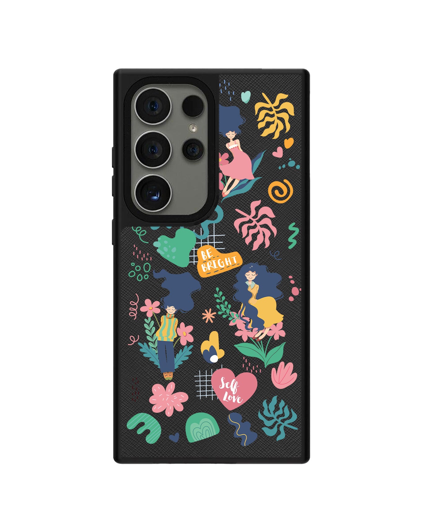 Android Leather Grip Case - Self Love Sticker Pack 2.0