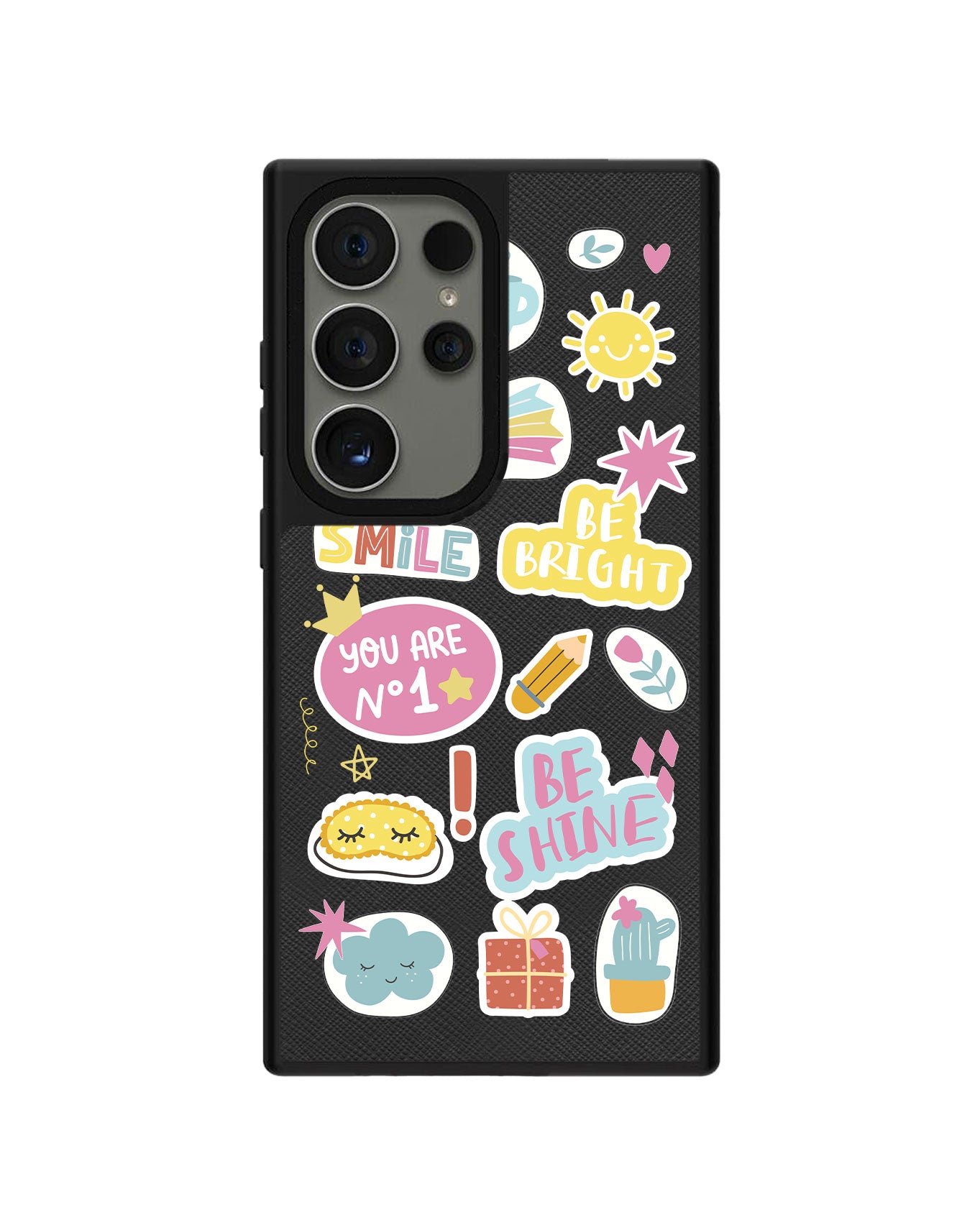 Android Leather Grip Case - Self Love Sticker Pack 3.0