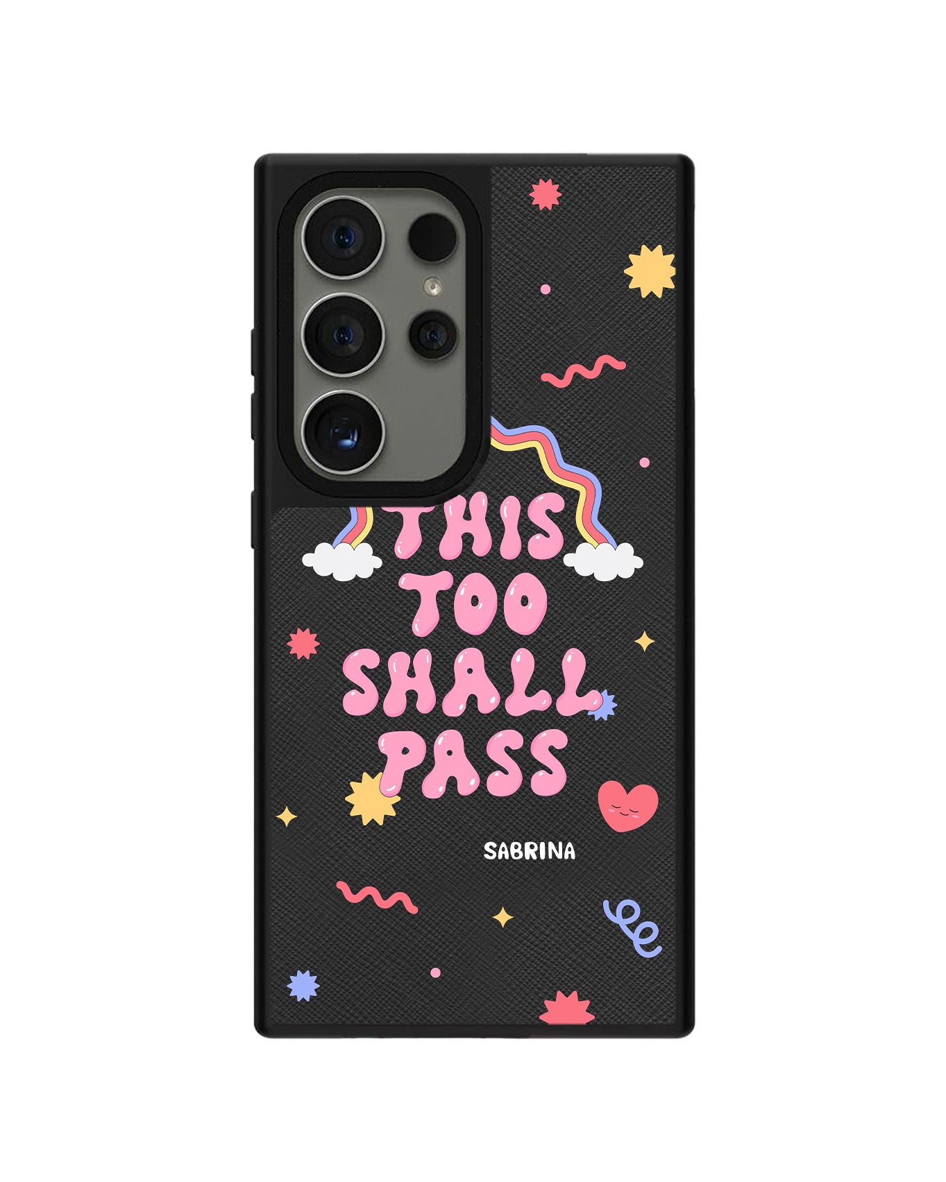 Android Leather Grip Case - This Too Shall Pass