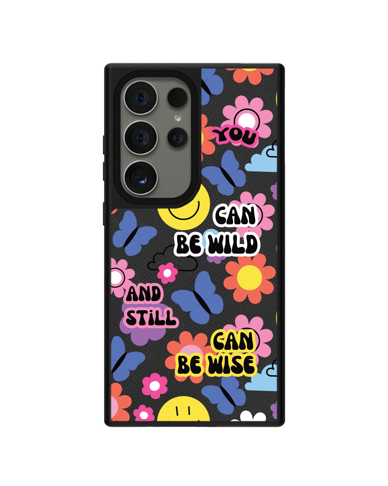 Android Leather Grip Case - You Can Be Wild & Wise