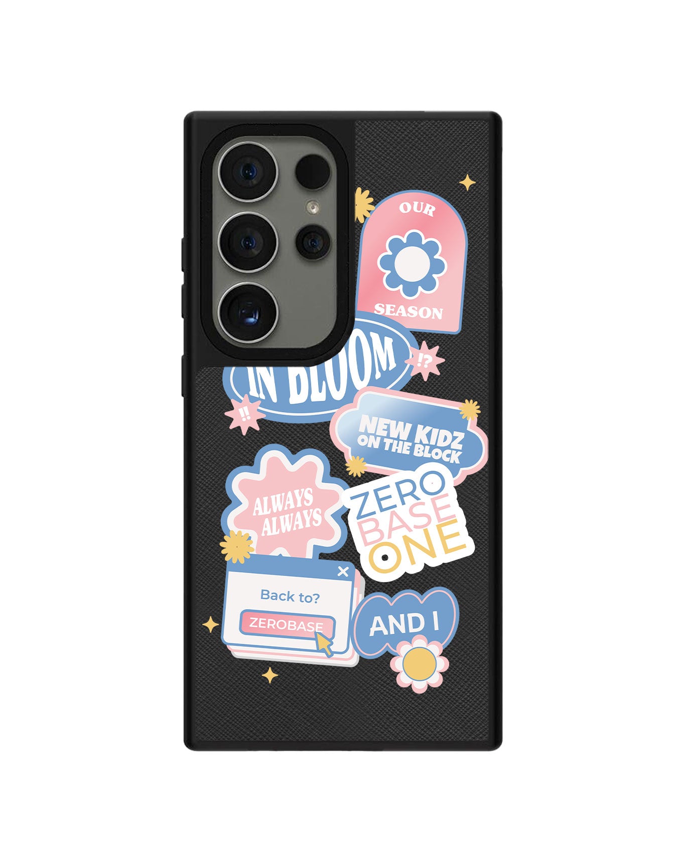 Android Leather Grip Case - Zerobaseone Song Sticker Pack