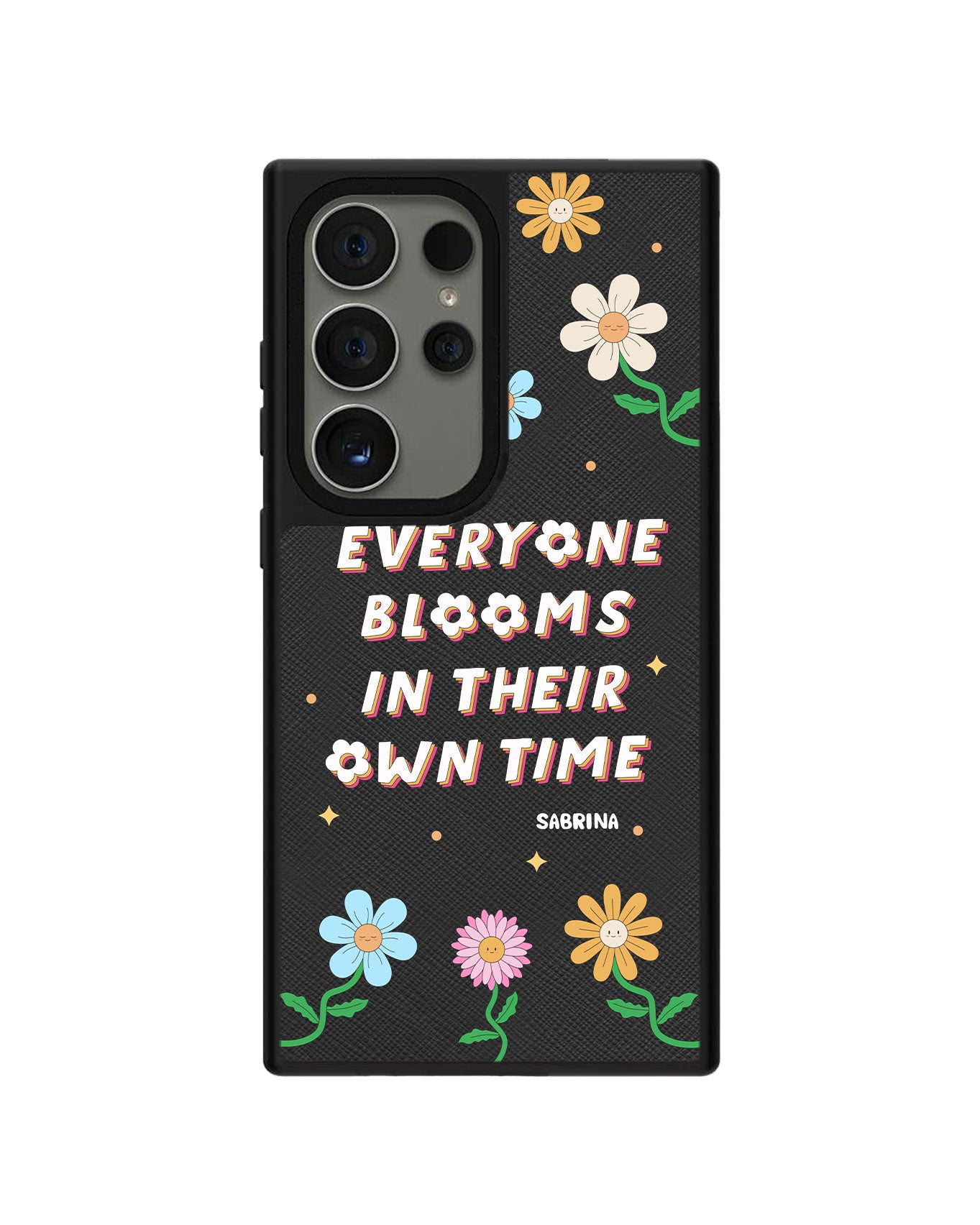 Android Leather Grip Case - Blooms