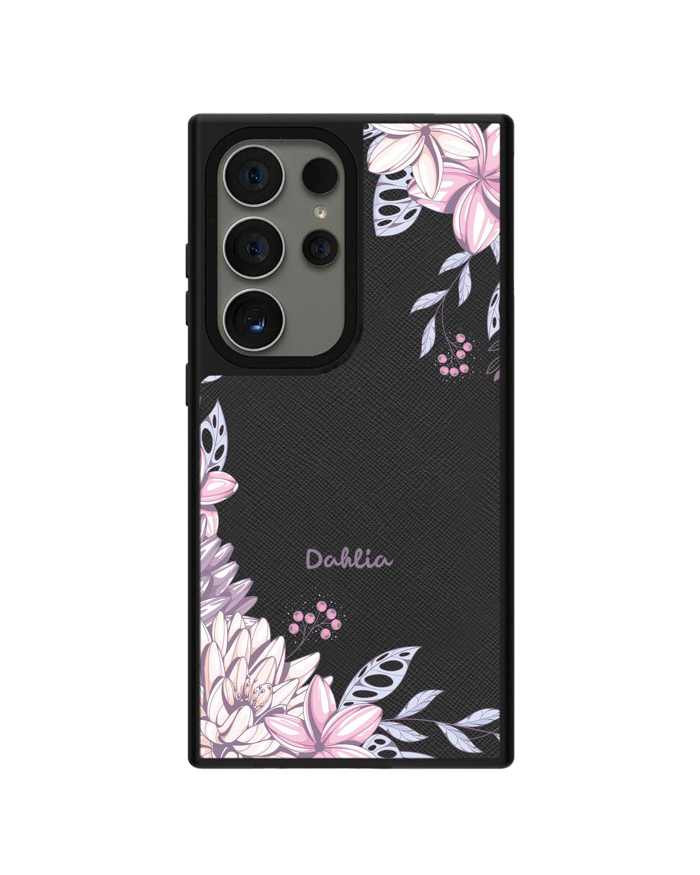 Android Leather Grip Case - Dahlia