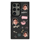 Android Leather Grip Case - Face Grid Kitty