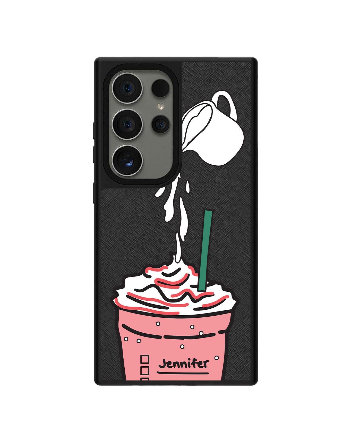 Android Leather Grip Case - Raspberry Frappe