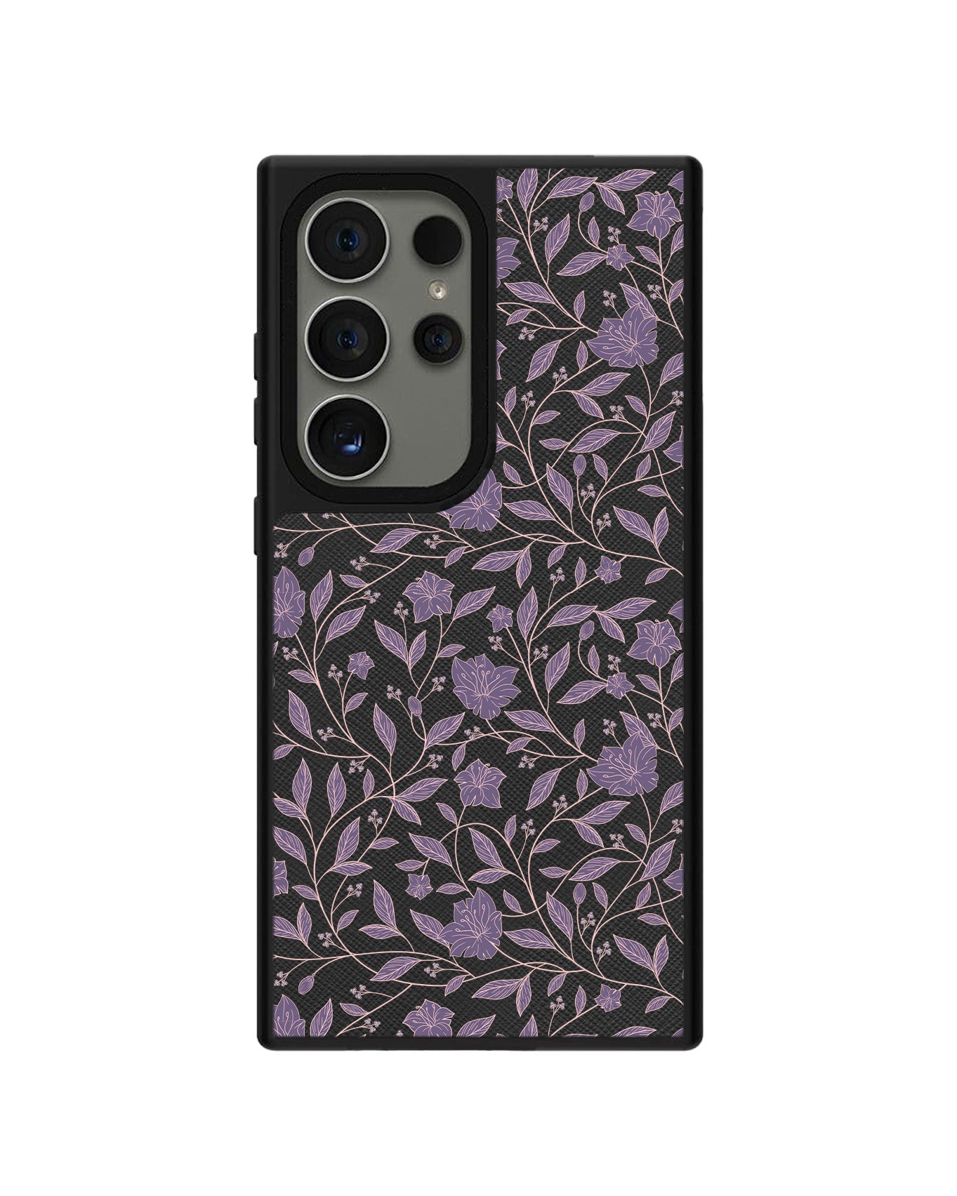 Android Leather Grip Case - Sketchy Flower 4.0