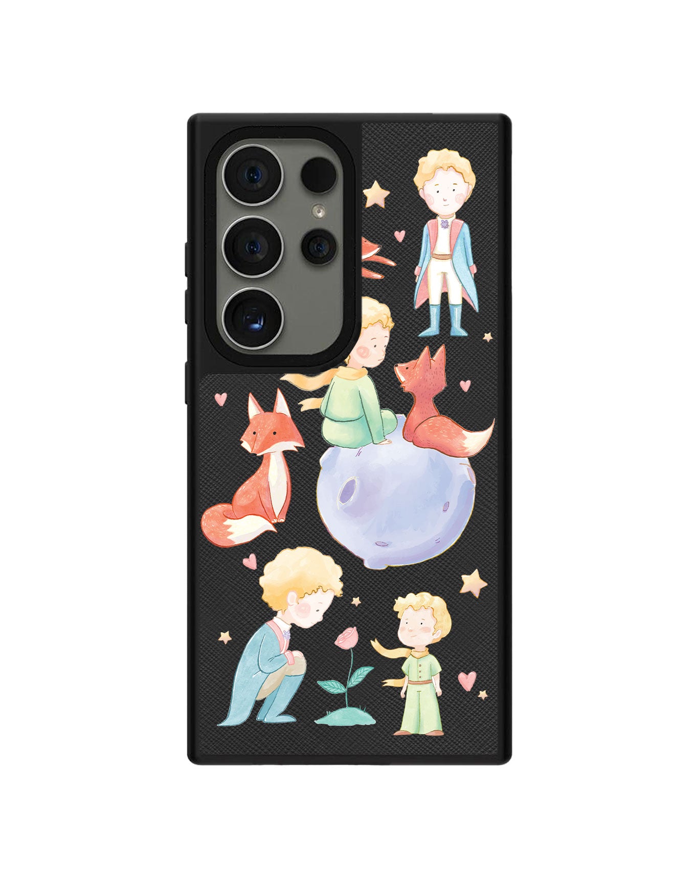 Android Leather Grip Case - Little Prince & Fox