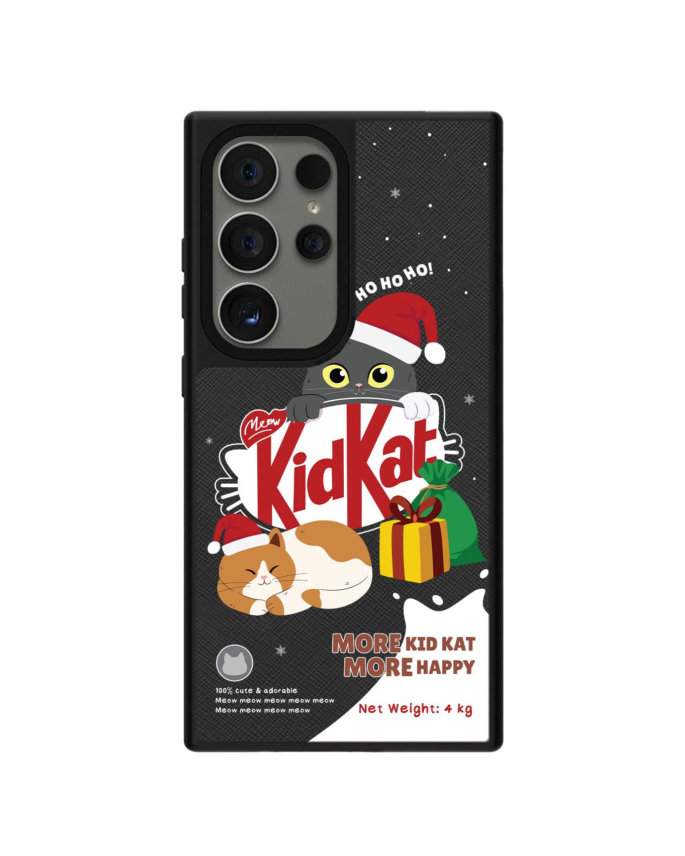 Android Leather Grip Case - Kidkat Christmas