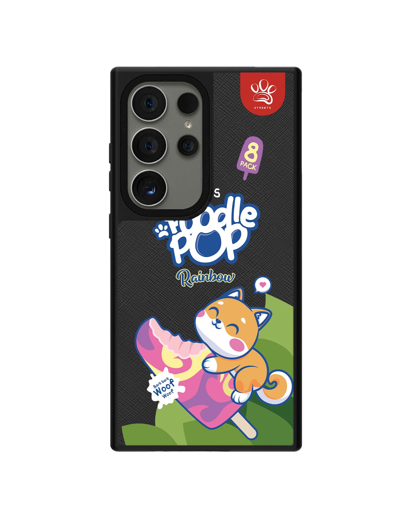 Android Leather Grip Case - Poodle Pop