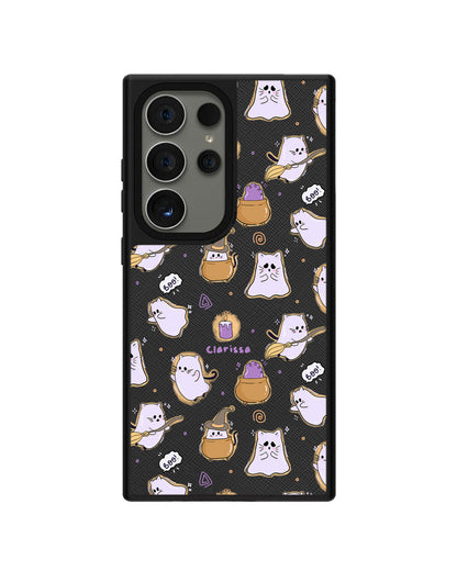 Android Leather Grip - Spooky Cat