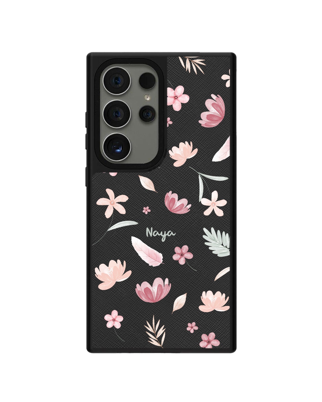 Android Leather Grip Case - Wild Flower