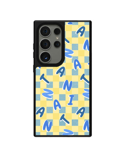 Android Leather Grip - CUSTOM MONOGRAM 3.0 Checkered 3.0