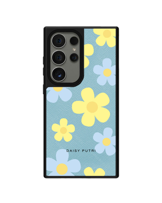 Android Leather Grip Case - Daisy Skies