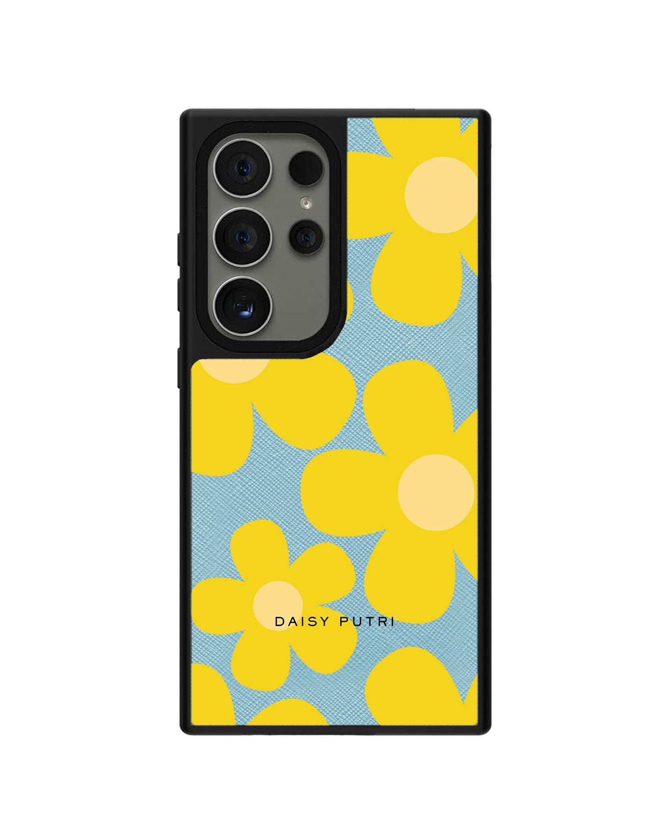 Android Leather Grip Case - Daisy Sunshine