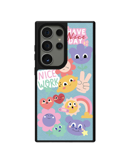Android Leather Grip - Garden Party