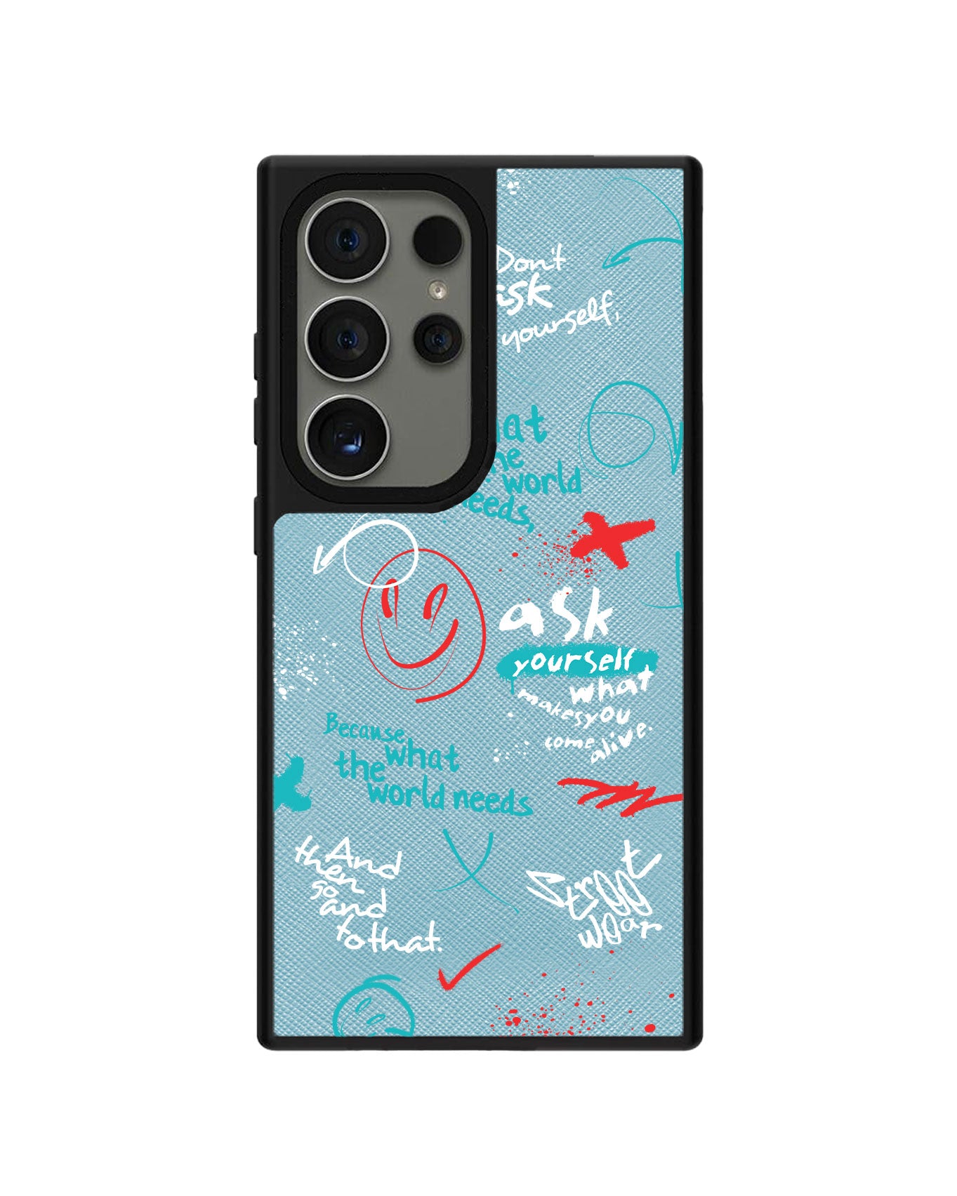 Android Leather Grip Case - Graffiti 2.0