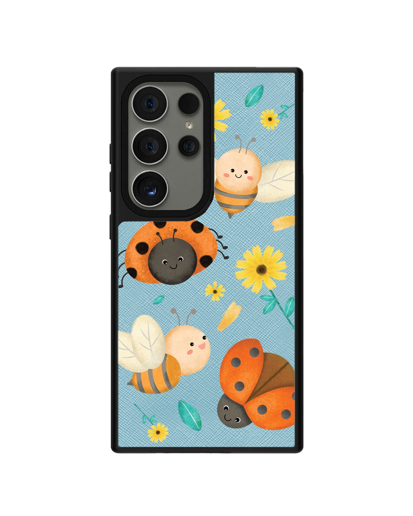 Android Leather Grip Case - Lady Bug & Bee