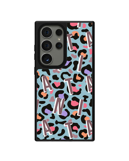 Android Leather Grip - CUSTOM MONOGRAM 3.0 Leopard 5.0