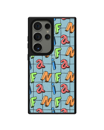 Android Leather Grip - CUSTOM MONOGRAM 3.0 Playful
