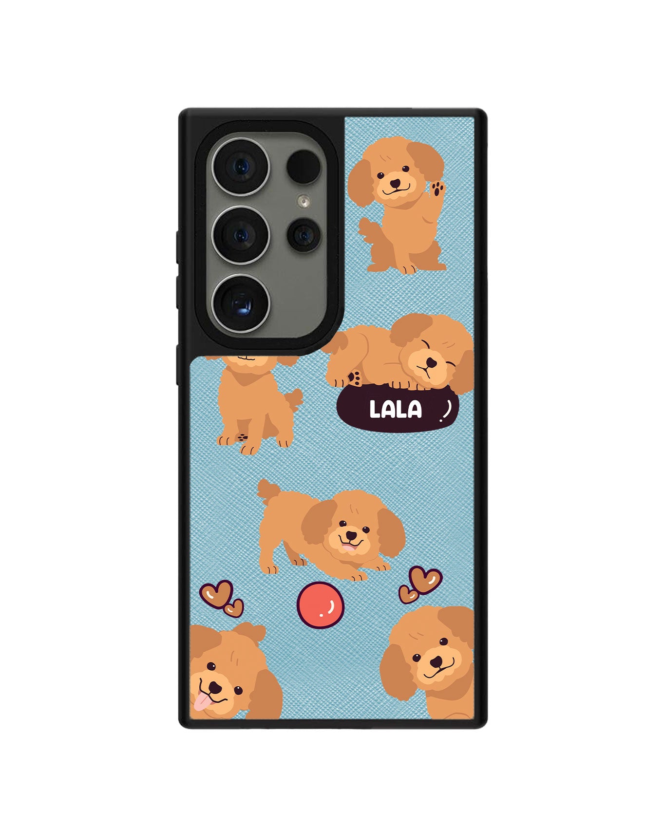 Android Leather Grip Case - Poodle Squad 1.0