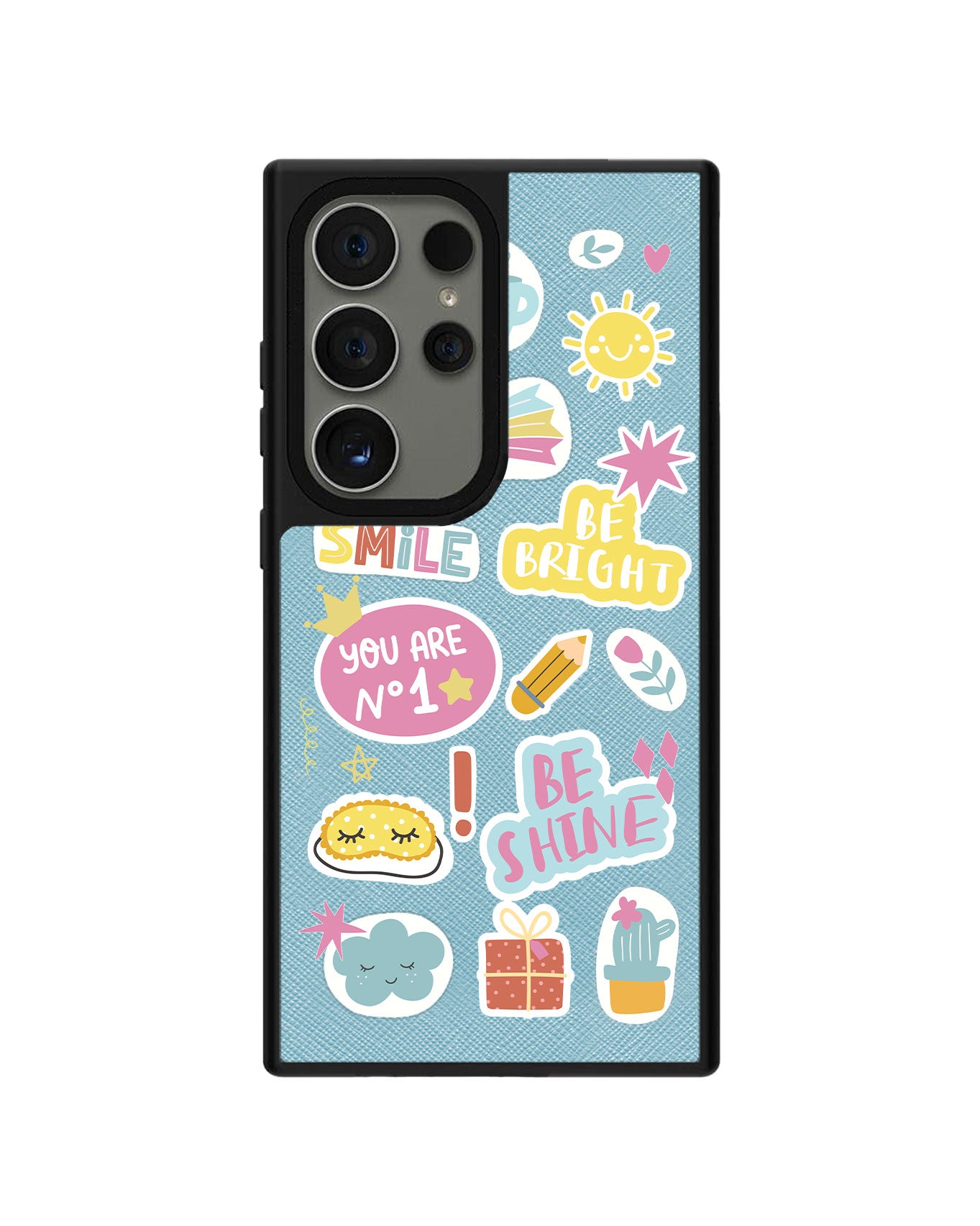 Android Leather Grip Case - Self Love Sticker Pack 3.0