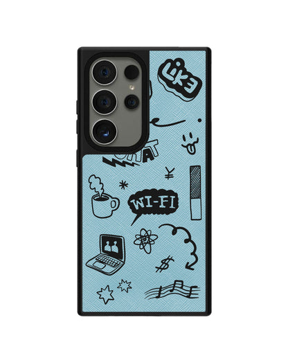 Android Leather Grip - Social Black